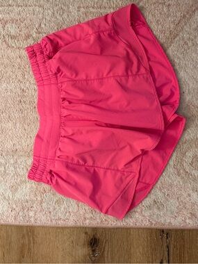 lululemon athletica Neon Pink Athletic Shorts size 6, 4”